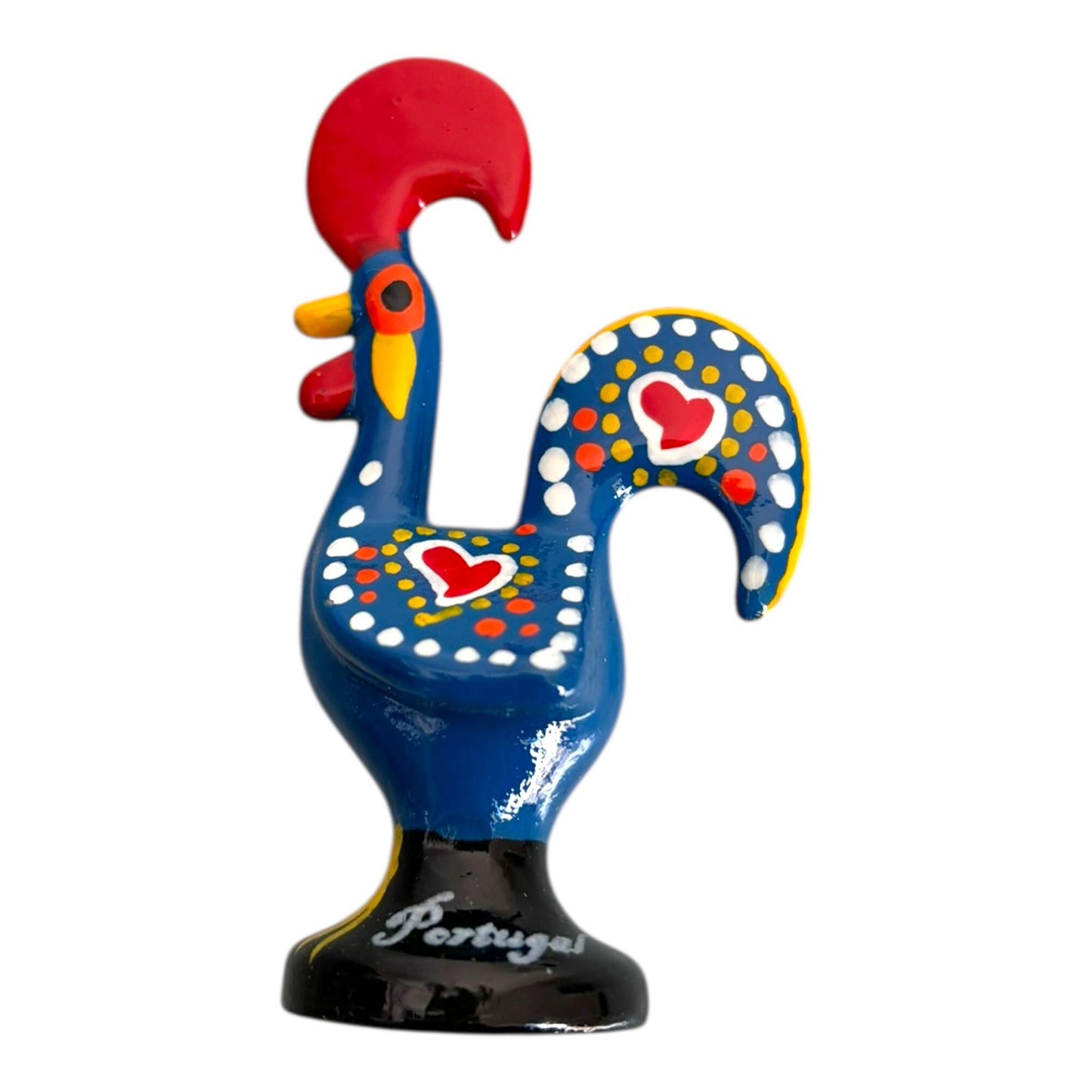 Portugal Galo De Barcelos, Portuguese Folk Art Hand Painted Rooster  - Symbol of Good Luck & Prosperity - Souvenir Made In Portugal