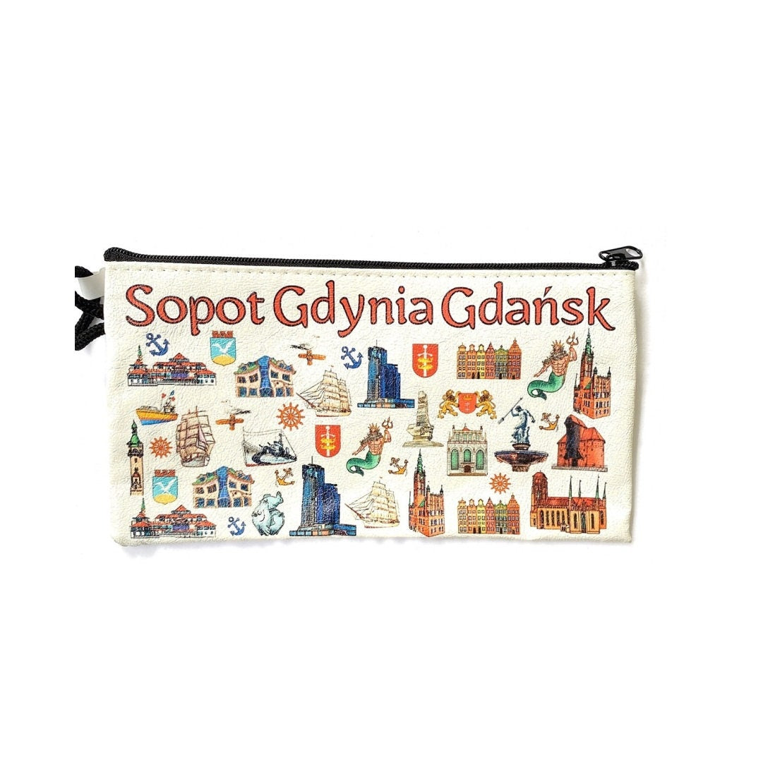 Wallets Money Holder Mini Poland Beautiful City   – Polska Miasto Portfel (L 18 × H 9 cm)