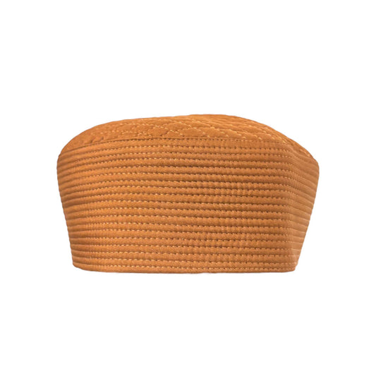 Designer Kufi Sufi Artist Prayer Hat - Trendy Unisex Cap - Machine Stitched Round Hat Plain Colors (Size 56-58 cm)