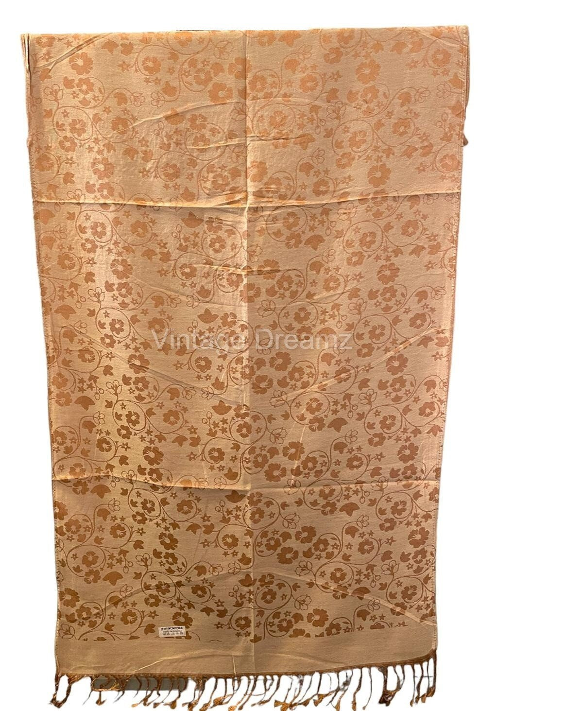 Pashmina Scarves and Shawls – Double Side Multi Designs Scarves, Large Pashmina Scarf with Fringed Edges (L 170 × W 68 cm)