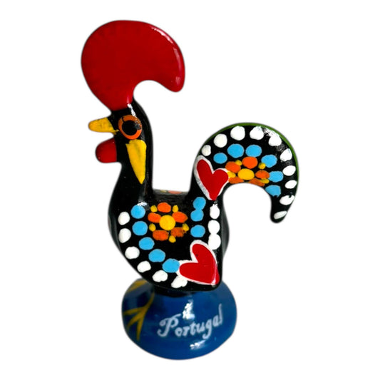 Portugal Galo De Barcelos, Portuguese Folk Art Hand Painted Rooster  - Symbol of Good Luck & Prosperity - Souvenir Made In Portugal