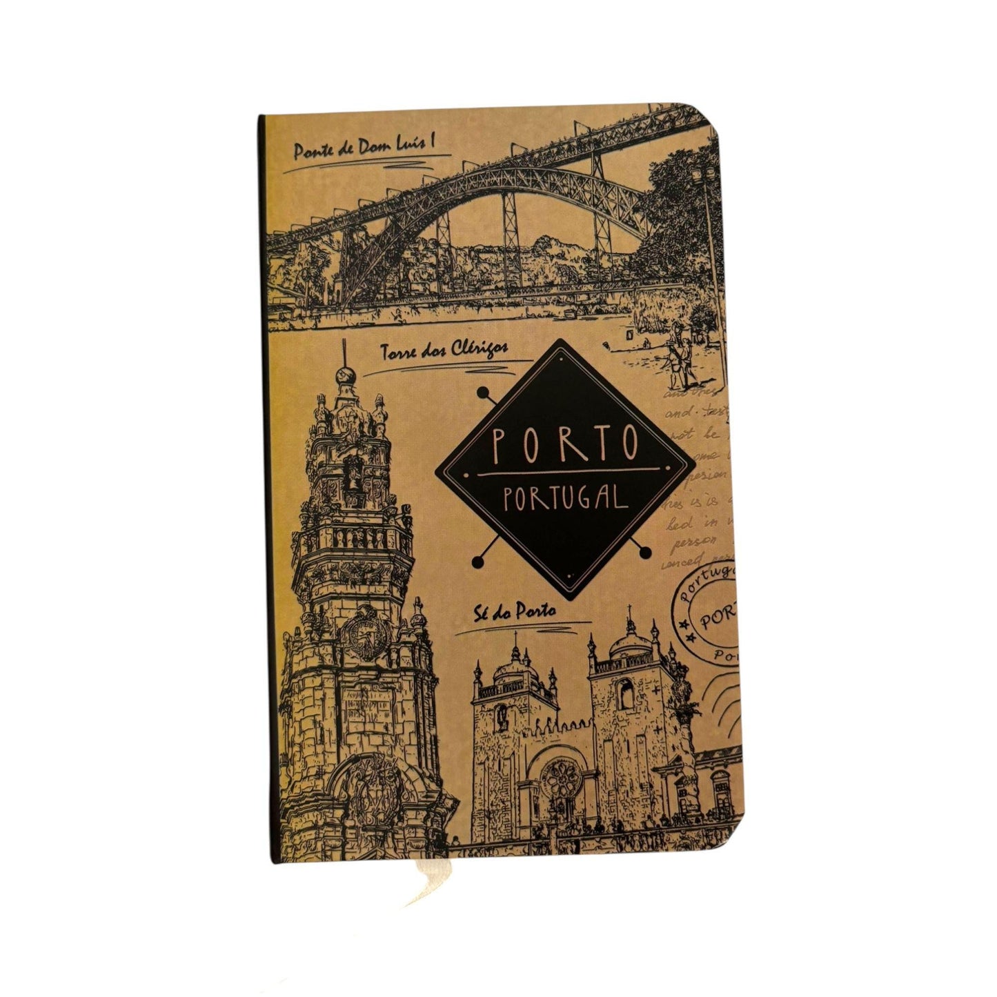 Porto Portugal Travel Pocket Notepad Diary with Azulejo & Multi Design Patterns Beautiful Tourist Souvenir from Portugal
