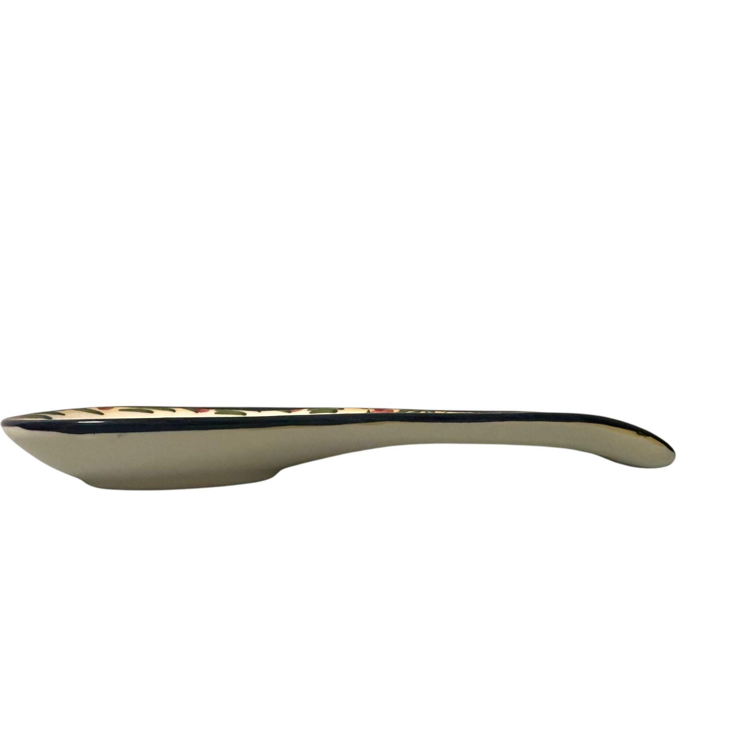 Portugese Pottery Hand Painted Spoon - Ceramic Kitchen Serving Spoon or Wall Hanging Decoration