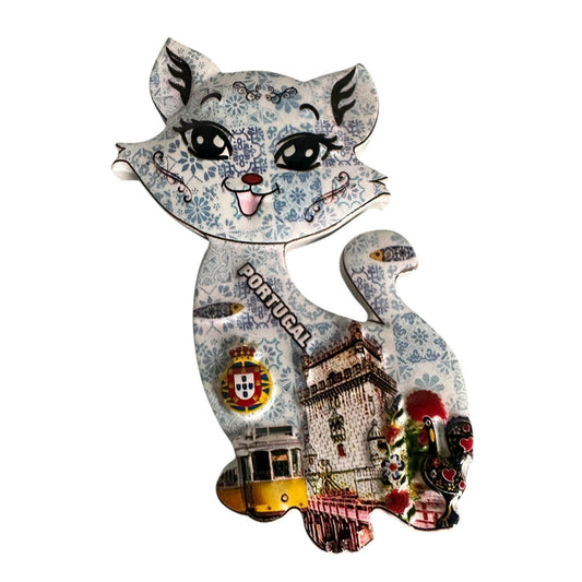 Portugese Cat Gato Fridge Magnets Tourist Souvenir Gift from Portugal