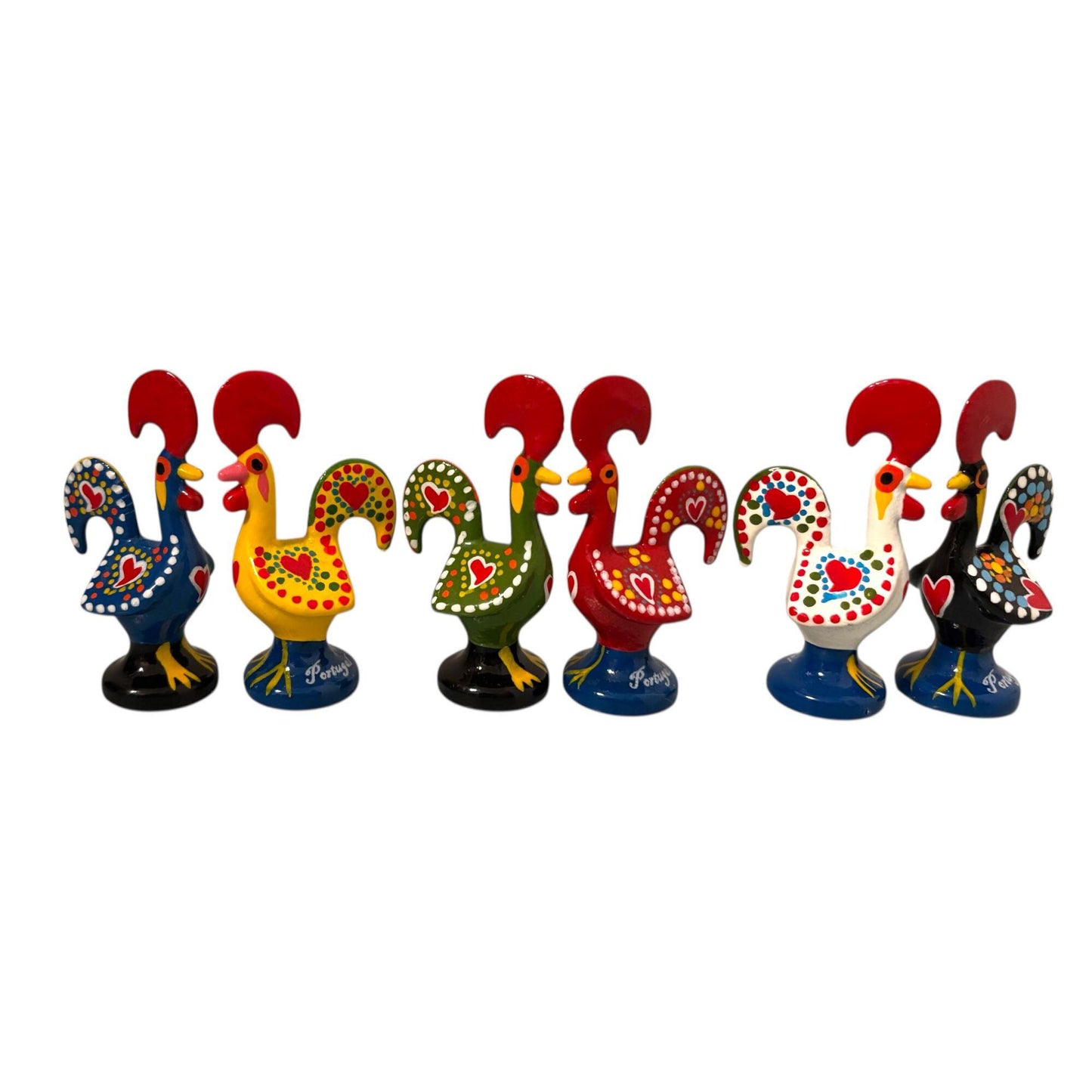 Portugal Galo De Barcelos, Portuguese Folk Art Hand Painted Rooster  - Symbol of Good Luck & Prosperity - Souvenir Made In Portugal