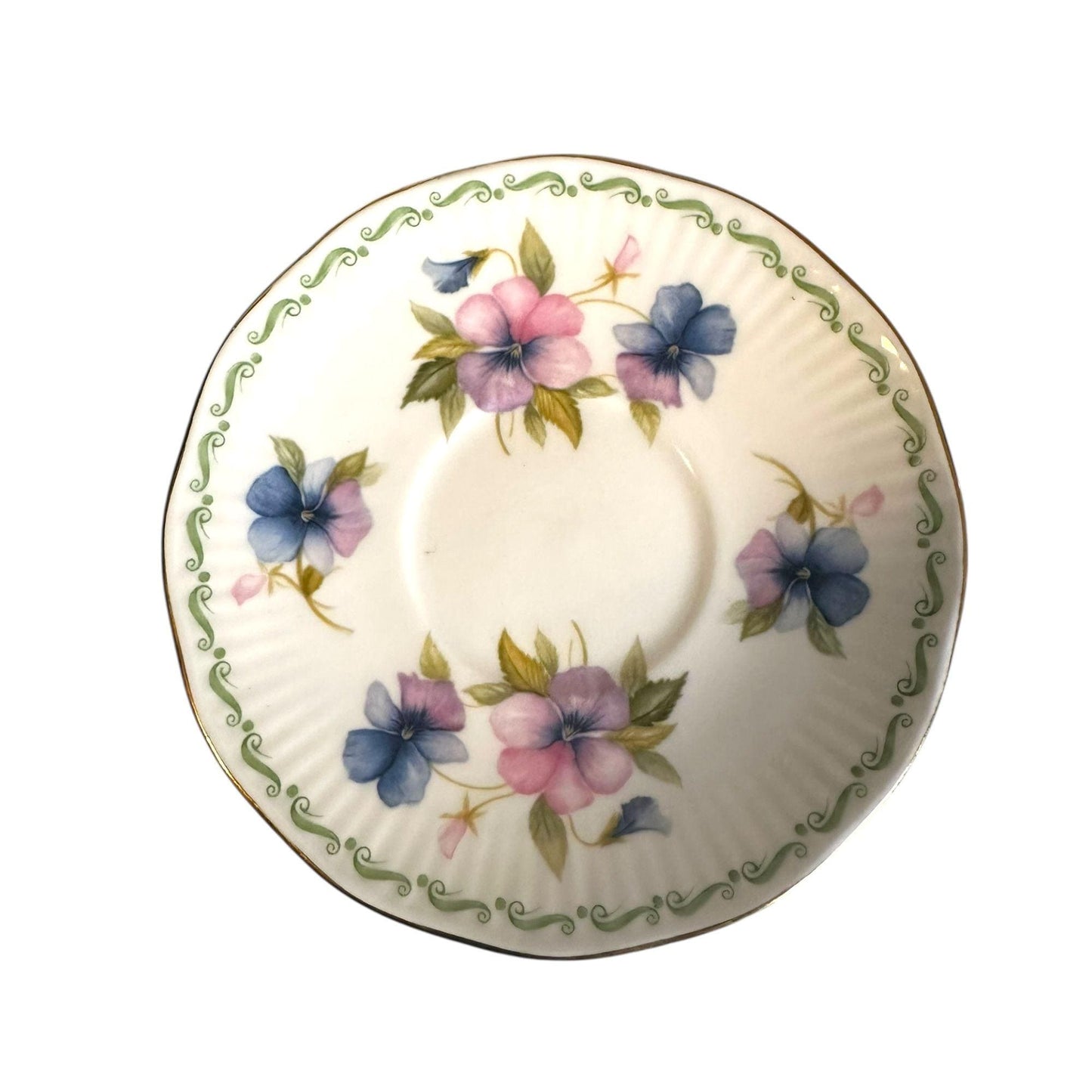 Floral Birth Wedding Month Expresso Coffee Cup with Saucer - Kitchen Table Decoration Souvenir from Portugal