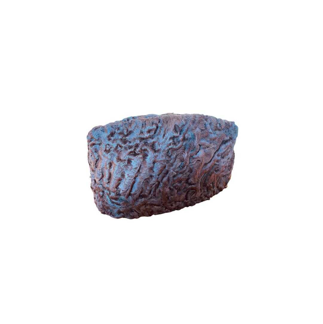 Karakul JINNAH Cap Handmade Diplomat Winter Hat,  BROADTAIL Kufi Fur Hat