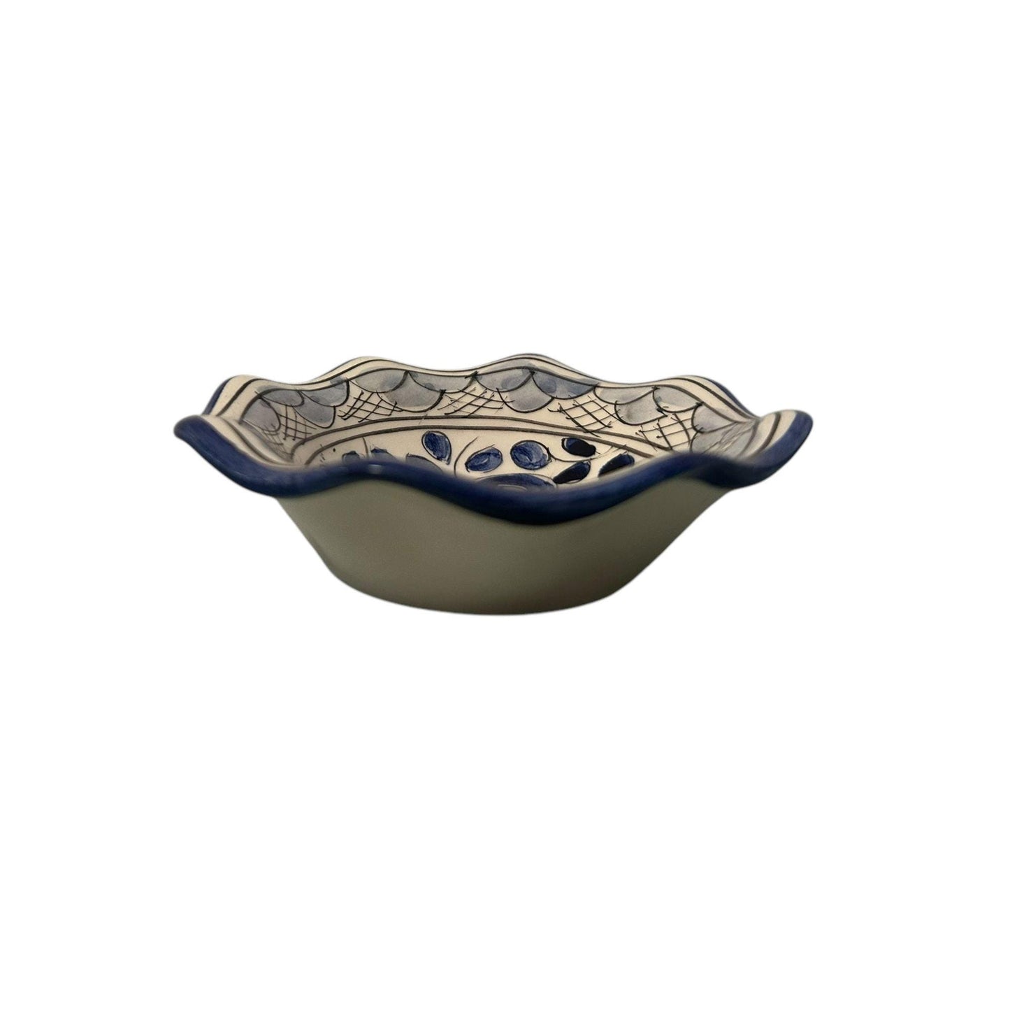 Portugese Pottery Hand Painted Bowls - Ceramic Small Bowls for Butter Jam Olive Humus Sauces Made in Portugal