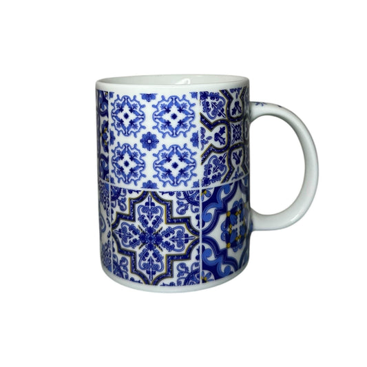 Portugal Traditional Azulejos Hand Painted Coffee Mugs Ceramic Tea Cup Includes Gift Box Portugese Pottery Beautiful Gift from Portugal