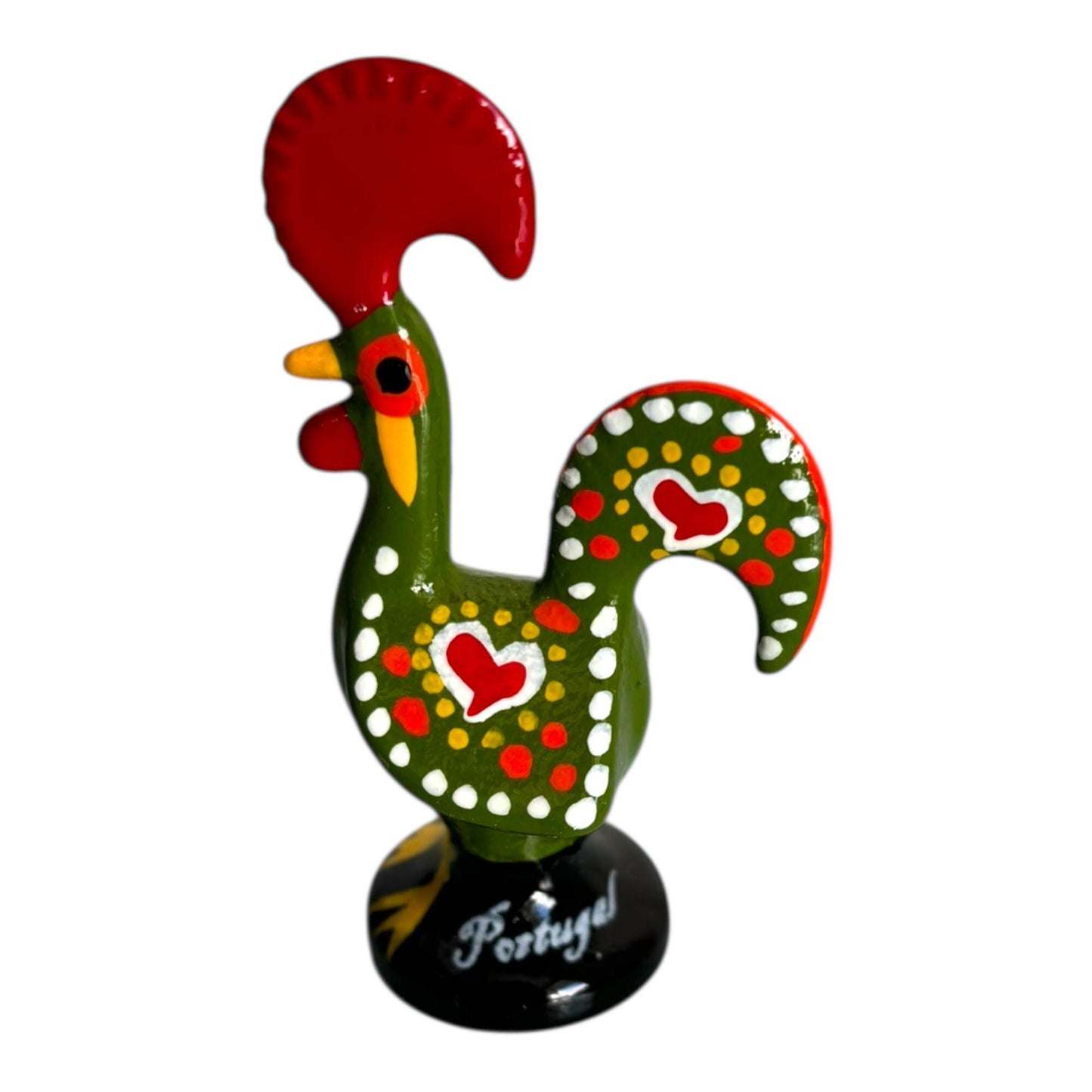 Portugal Galo De Barcelos, Portuguese Folk Art Hand Painted Rooster  - Symbol of Good Luck & Prosperity - Souvenir Made In Portugal