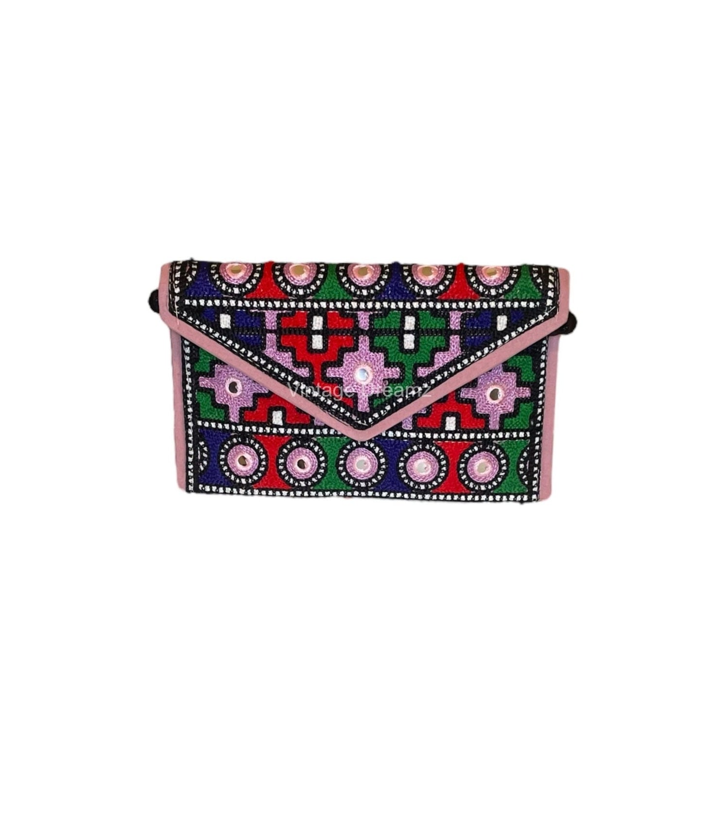 Shoulder Bag Party Clutch Embroidered Small  - Party Pouch for Women & Girls