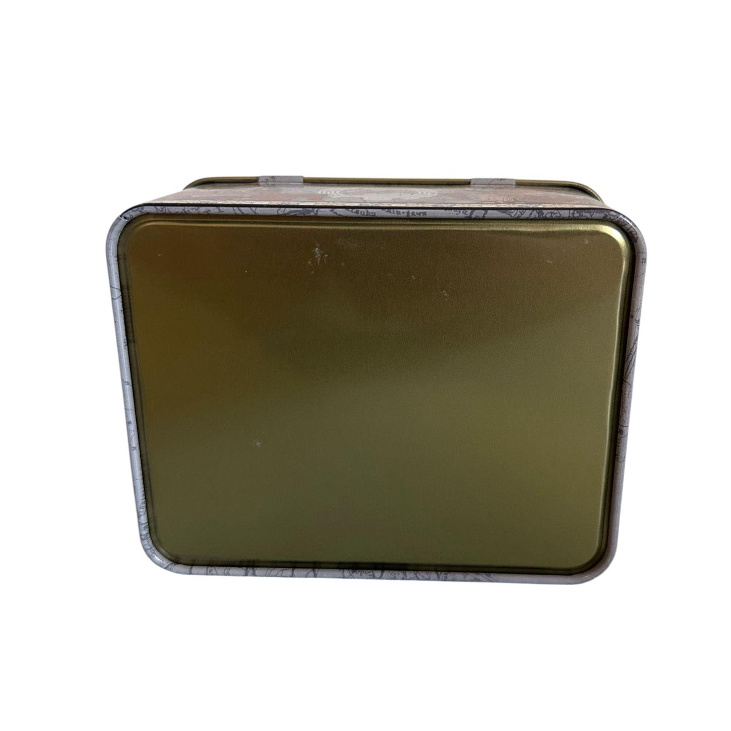 Ancient Historical Emperor Design Metal Tin Canister for Multi Purpose Storage - Beautiful Souvenir from Portugal