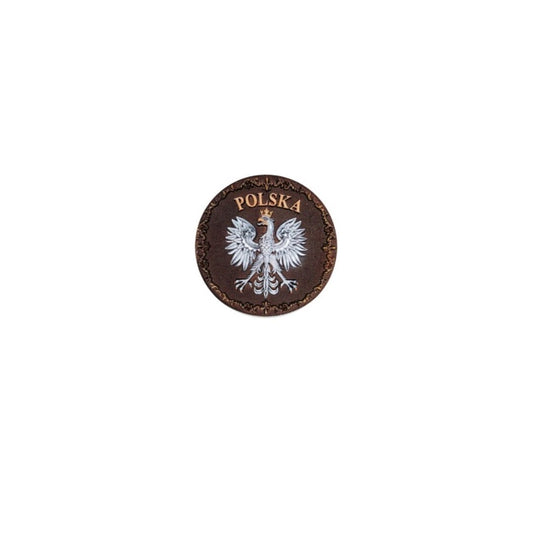 Poland Decorative Plate Ceramic with Stand, Vintage Style, Home Office Wall Decoration, Souvenir & Gift from Poland (10-12 cm)
