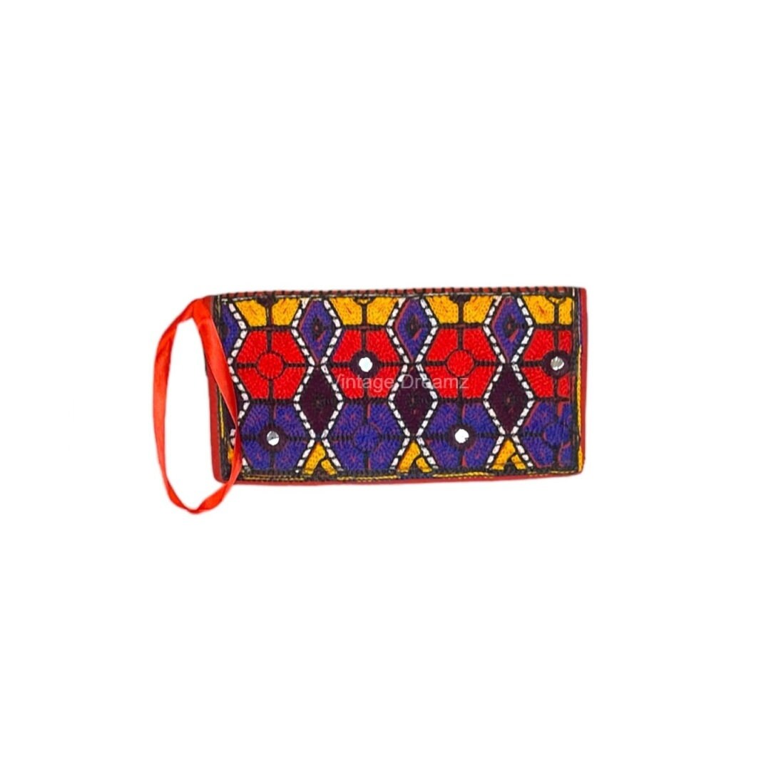 Embroidered Sling Versatile Clutch Bags for Women & Girls, Mobile Purse Wallet