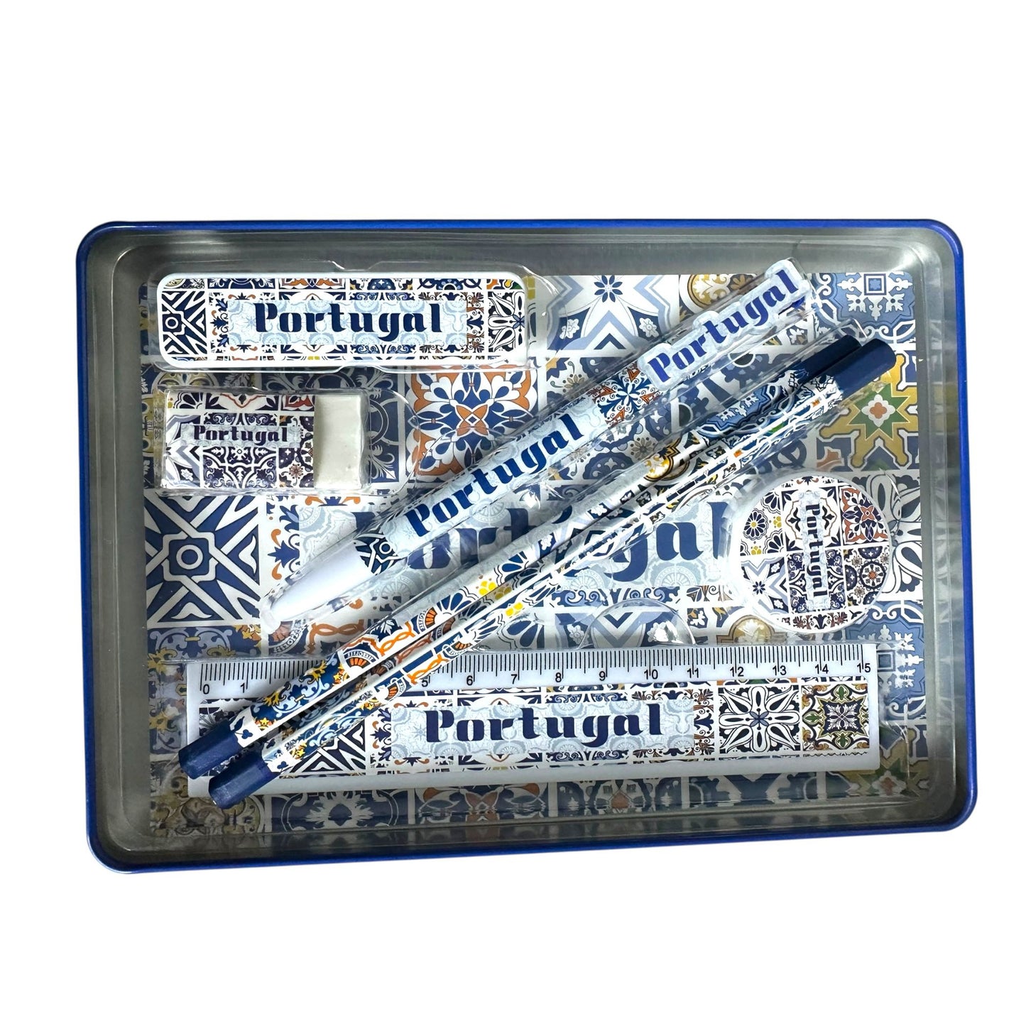 Portuguese Azulejo Pattern Geometery Box Set - Office & Back to School Supplies - Souvenir from Portugal