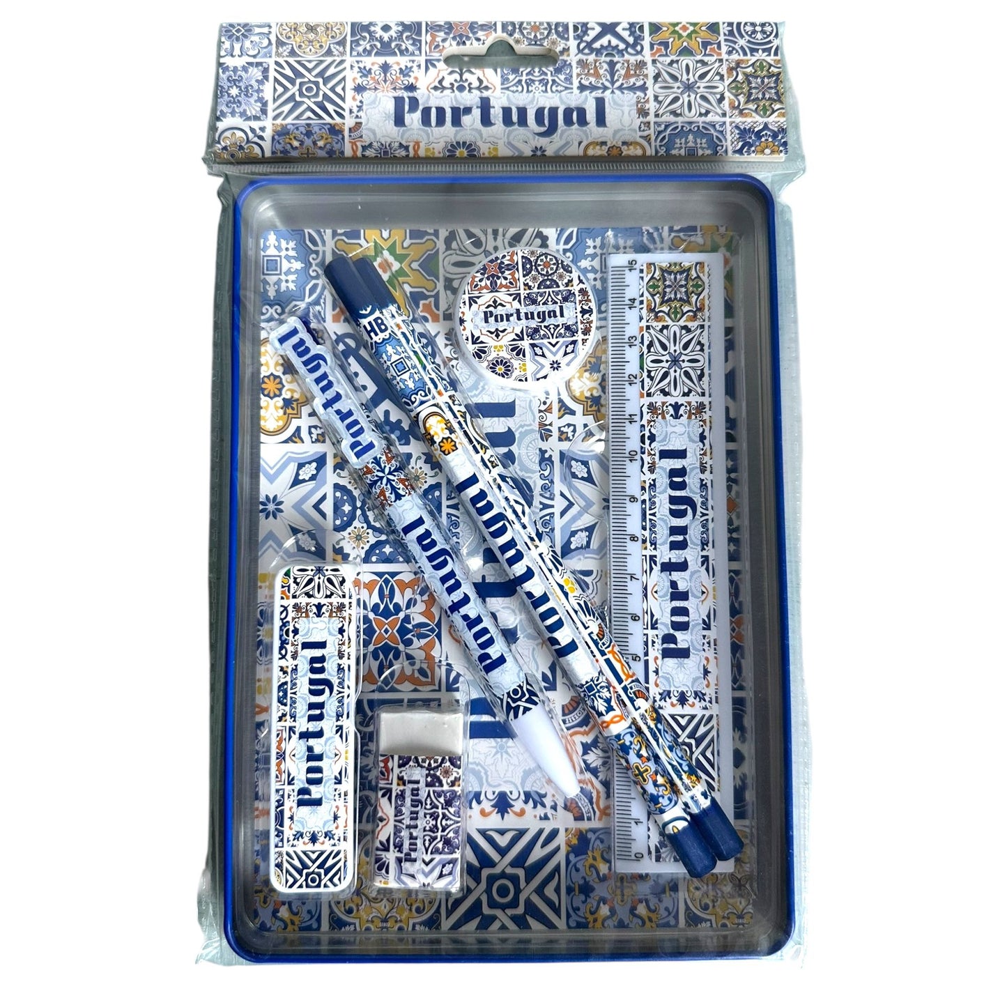 Portuguese Azulejo Pattern Geometery Box Set - Office & Back to School Supplies - Souvenir from Portugal