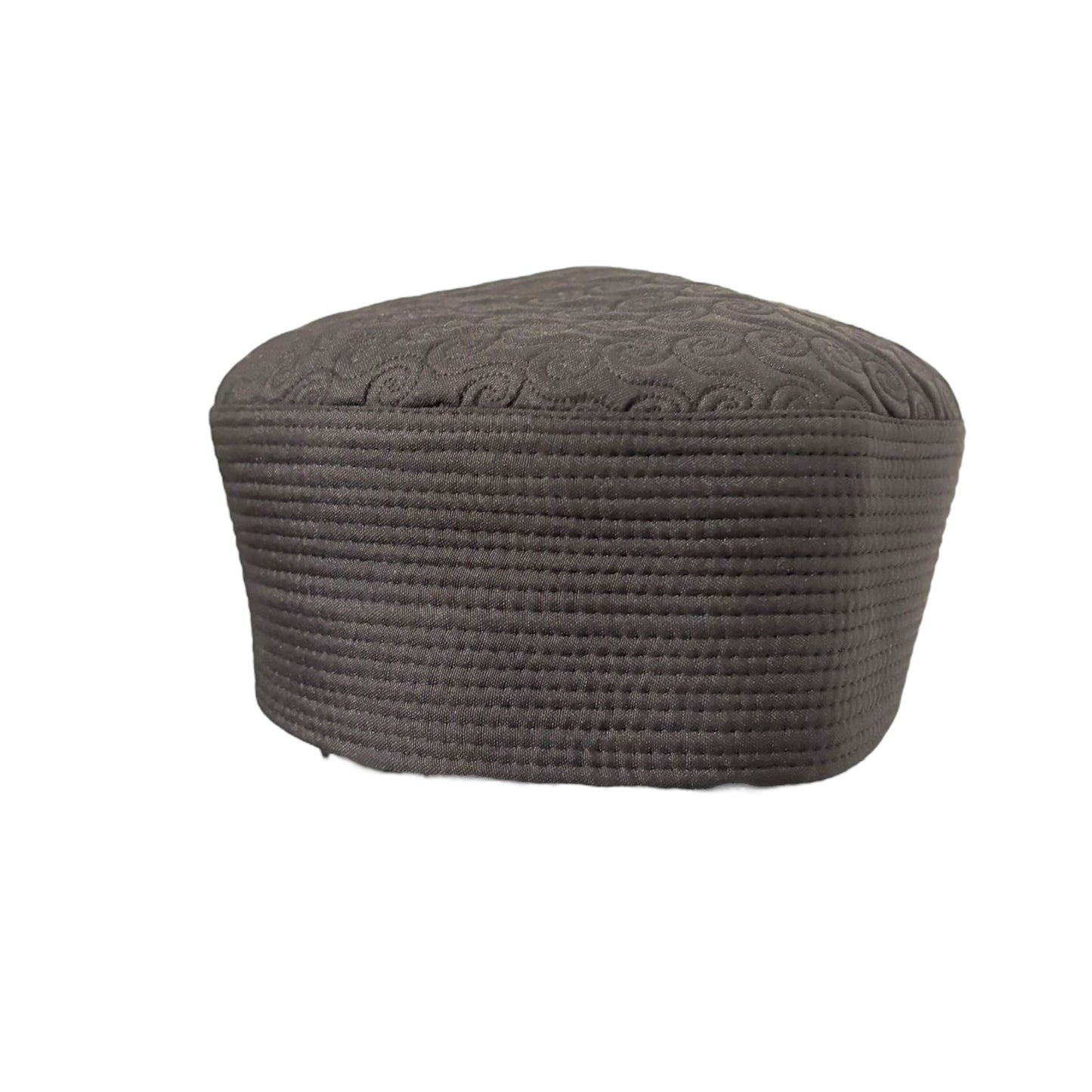 Designer Kufi Sufi Artist Prayer Hat - Trendy Unisex Cap - Machine Stitched Round Hat Plain Colors (Size 56-58 cm)