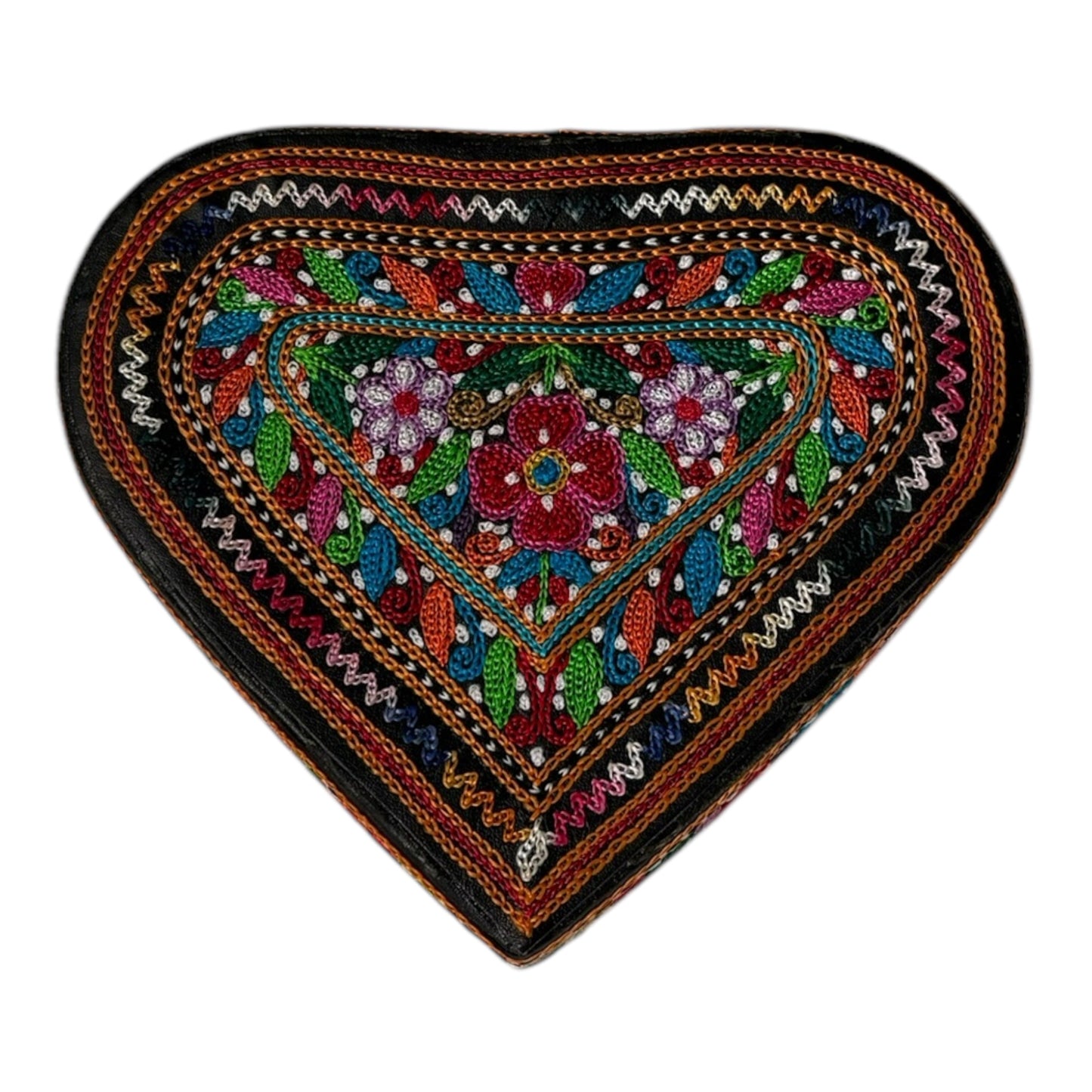 Authentic Balochi Sindhi Handmade Embroidered Leather Jewellery Box, Photo Frame, Tissue Box Beautiful Souvenir from Pakistan