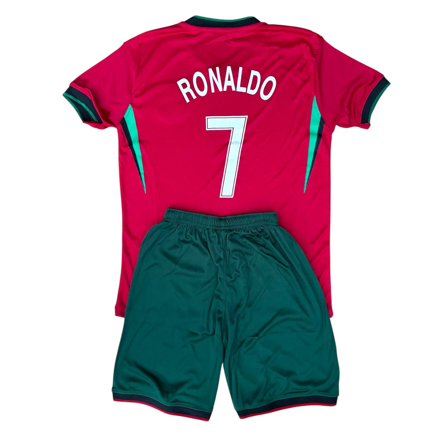 Portugal Soccer Jersey Set for Kids n Youth Unisex - Ideal for Training or Match All Occasions, CR7 Fans T-Shirt