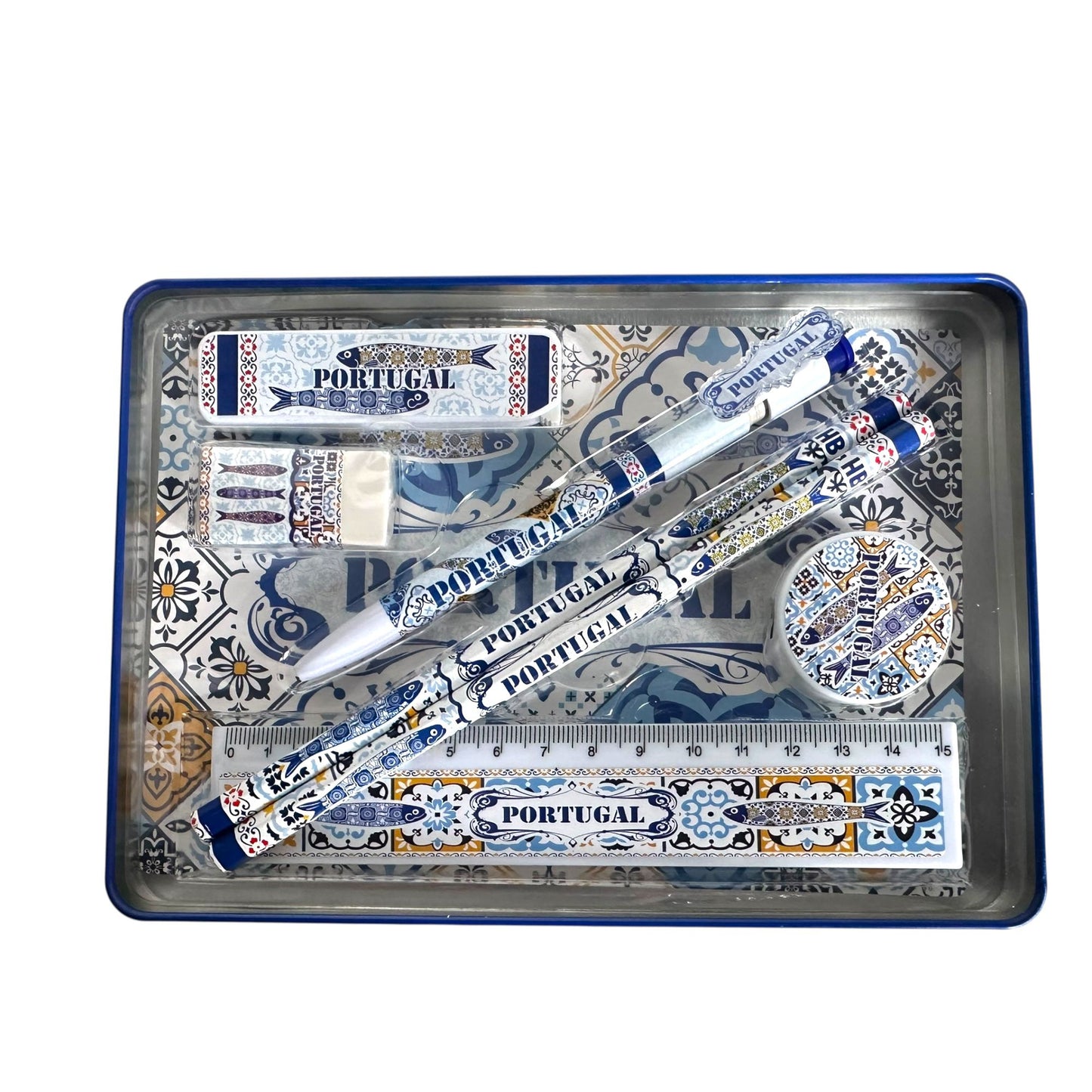 Portuguese Azulejo Pattern Geometery Box Set - Office & Back to School Supplies - Souvenir from Portugal