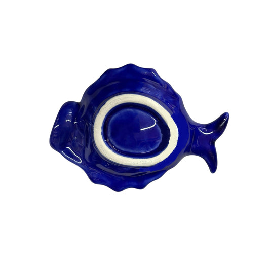 Handmade Ceramic Small Sole Fish Deep Curved Tray