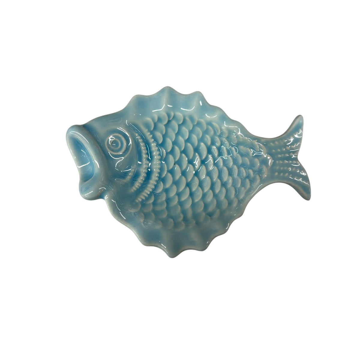 Handmade Ceramic Small Sole Fish Deep Curved Tray