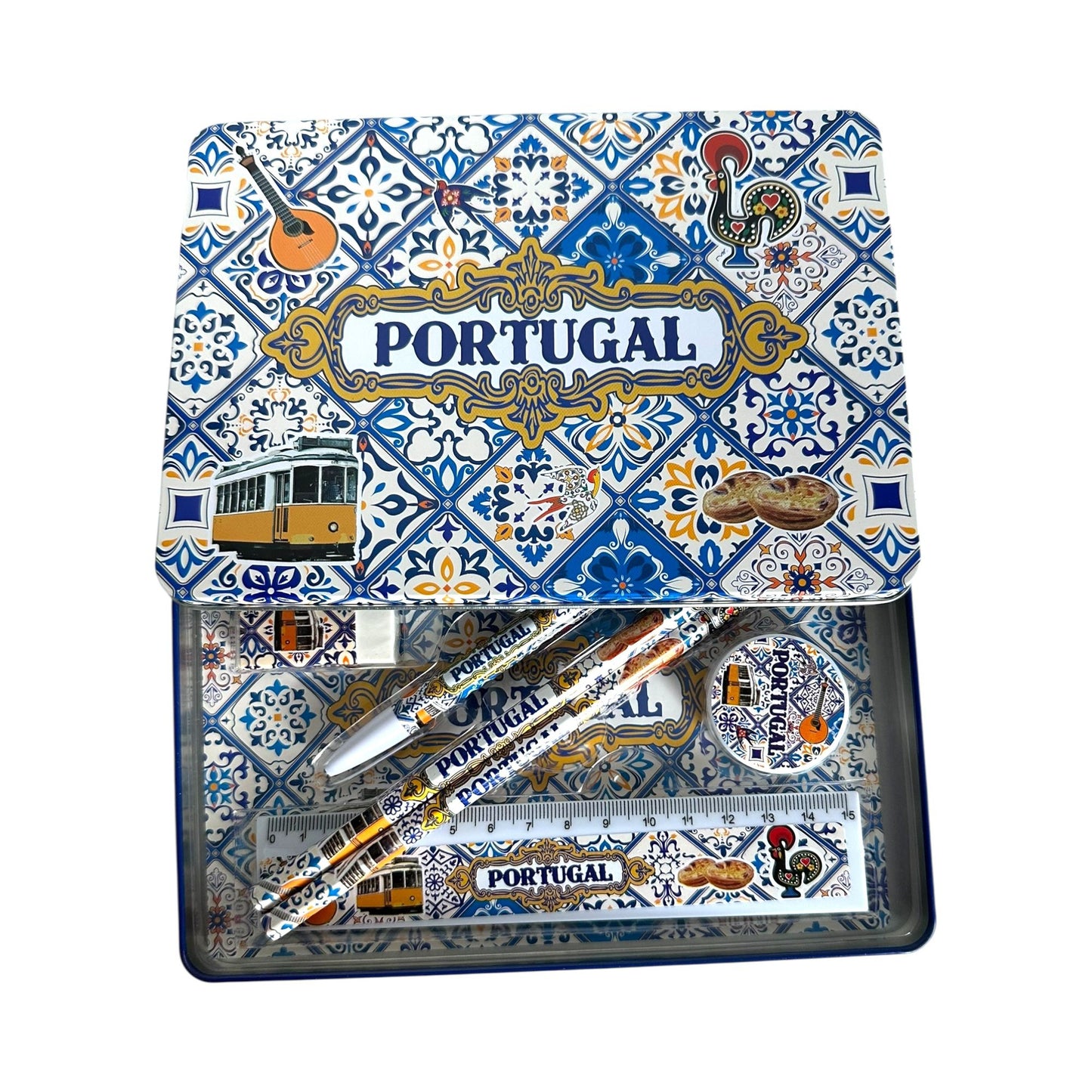 Portuguese Azulejo Pattern Geometery Box Set - Office & Back to School Supplies - Souvenir from Portugal