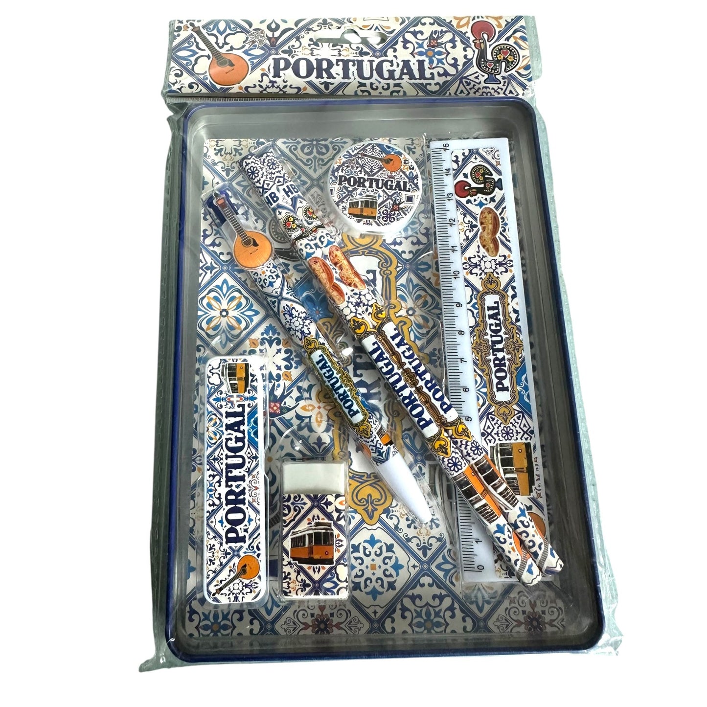 Portuguese Azulejo Pattern Geometery Box Set - Office & Back to School Supplies - Souvenir from Portugal