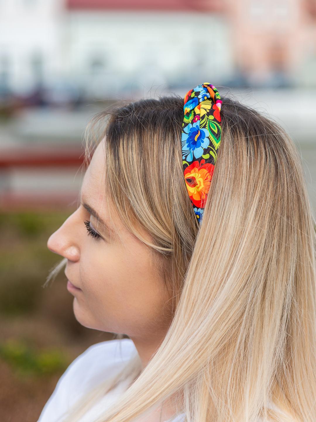 Floral Hair Bands Trendy Head Band with Poland Folk Designs, Women's Accessory, Souvenir Gift from Poland