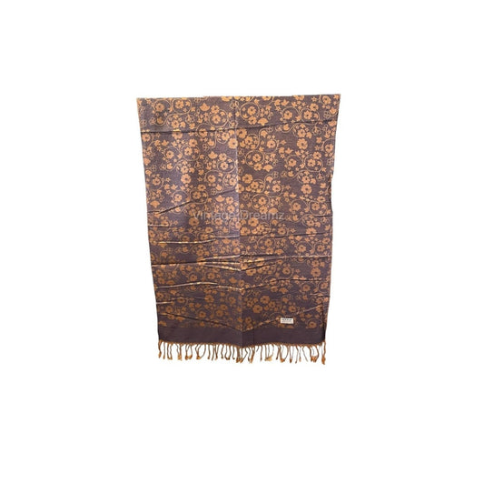 Pashmina Scarves and Shawls – Double Side Multi Designs Scarves, Large Pashmina Scarf with Fringed Edges (L 170 × W 68 cm)