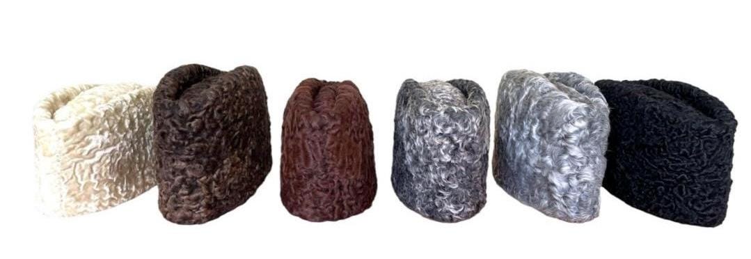 Karakul JINNAH Cap Handmade Diplomat Winter Hat,  BROADTAIL Kufi Fur Hat