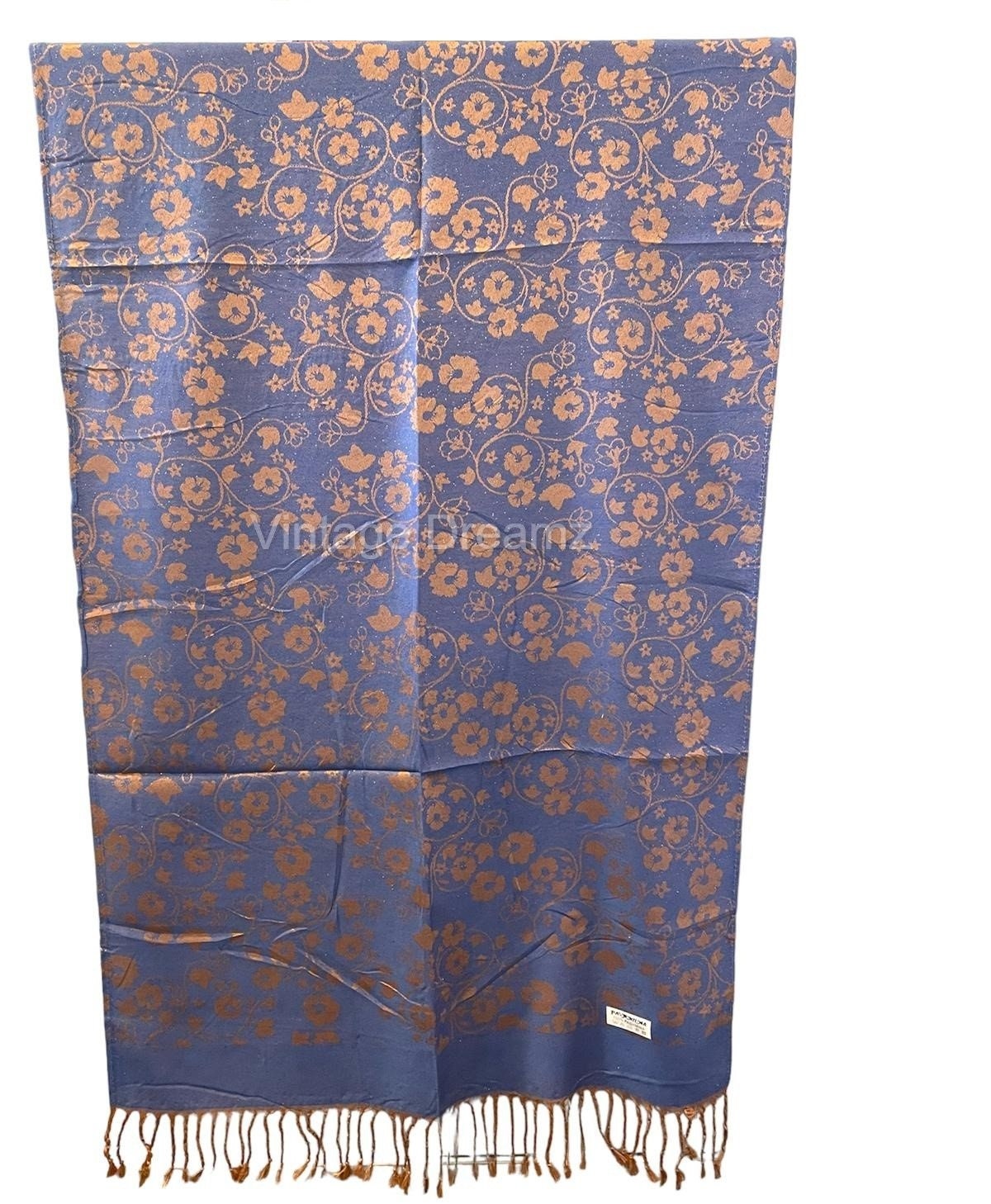 Pashmina Scarves and Shawls – Double Side Multi Designs Scarves, Large Pashmina Scarf with Fringed Edges (L 170 × W 68 cm)