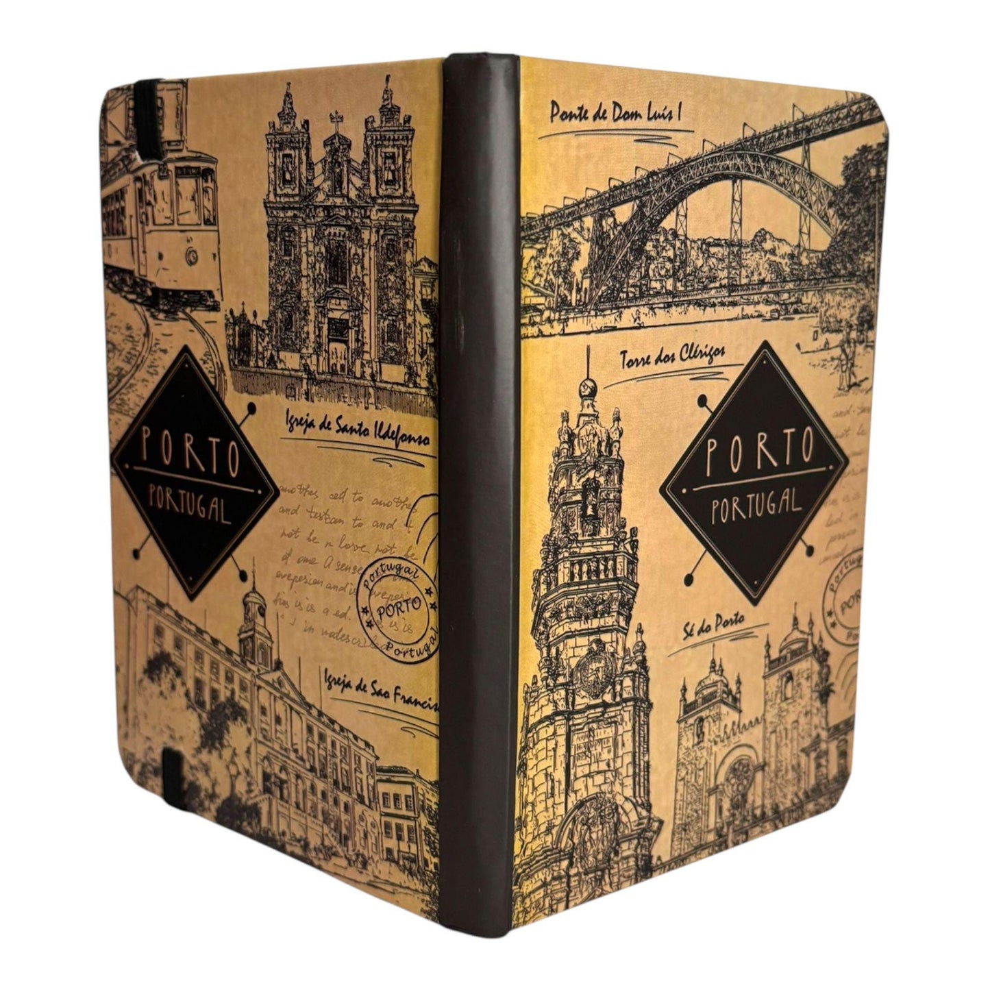 Porto Portugal Travel Pocket Notepad Diary with Azulejo & Multi Design Patterns Beautiful Tourist Souvenir from Portugal