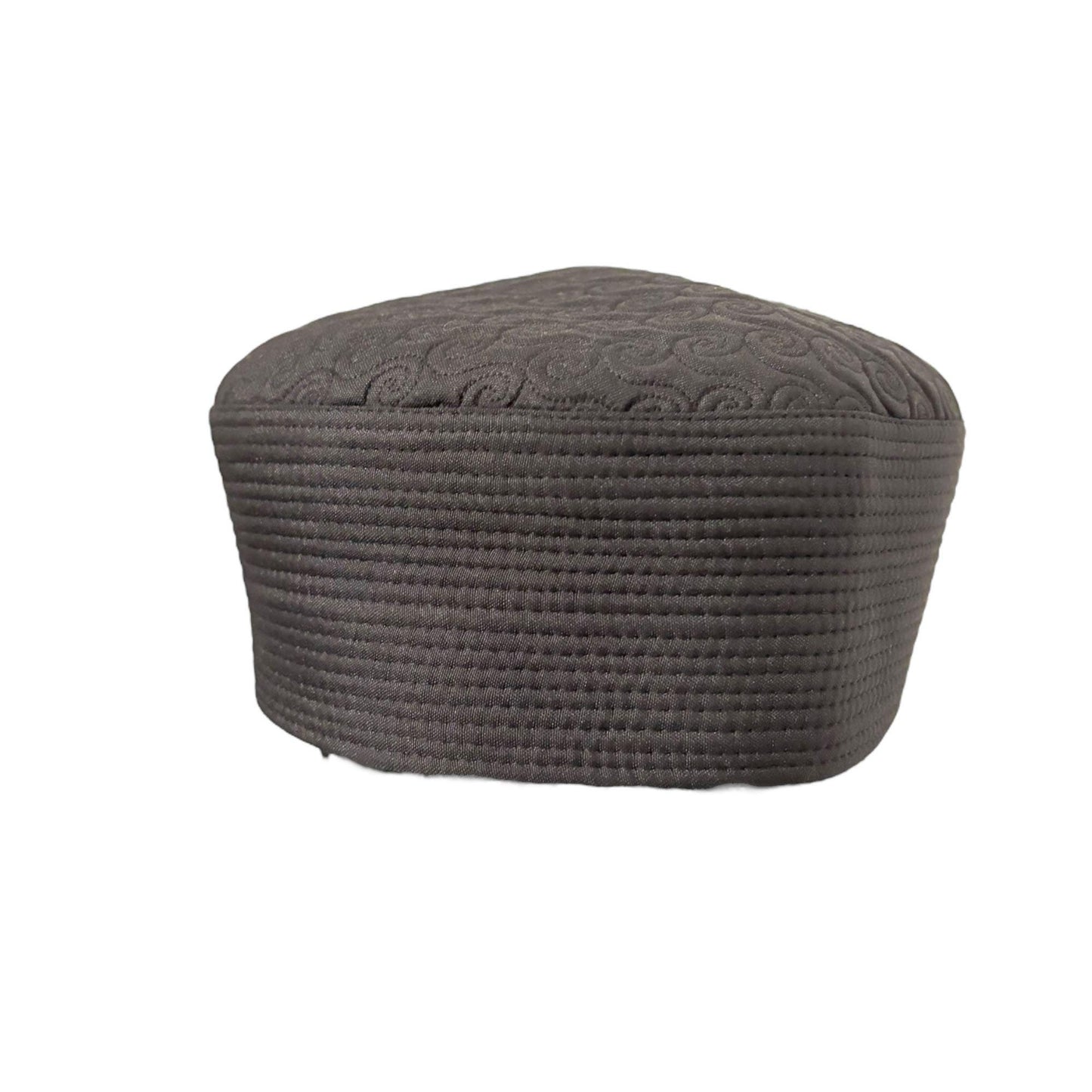Designer Kufi Sufi Artist Prayer Hat - Trendy Unisex Cap - Machine Stitched Round Hat Plain Colors (Size 56-58 cm)