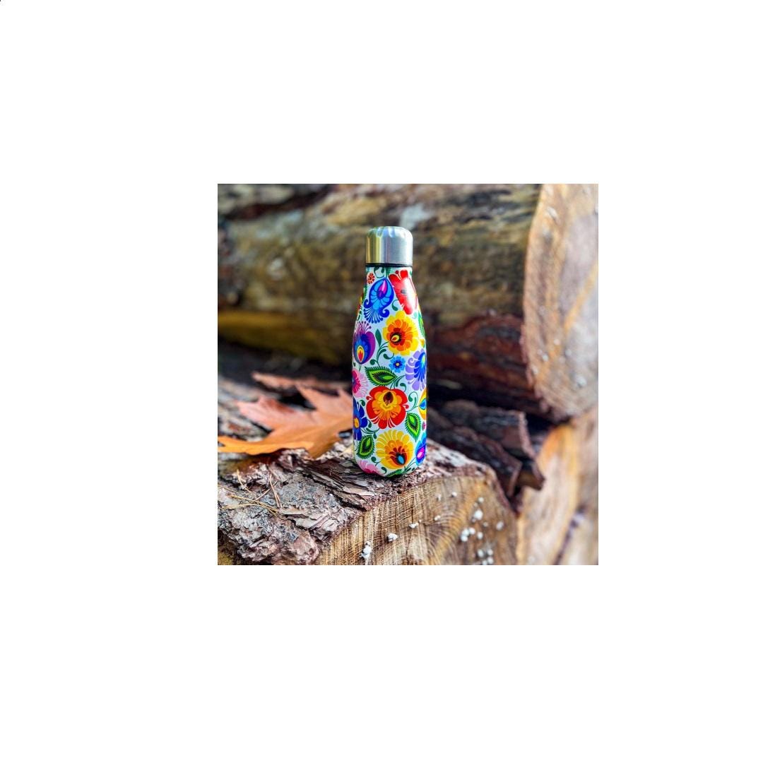 Thermal Bottle & Mug 350ml POLAND Colorful Multi Purpose Beautiful Souvenir from POLAND