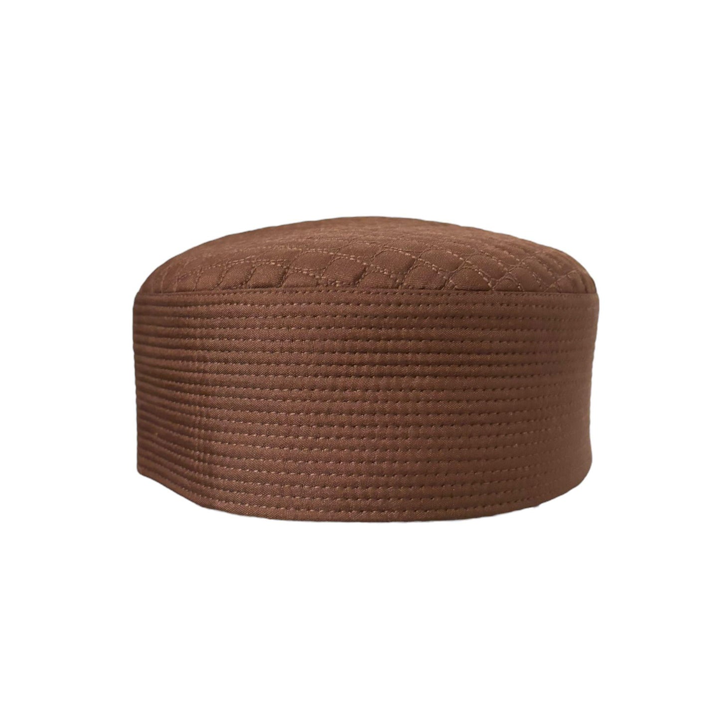 Designer Kufi Sufi Artist Prayer Hat - Trendy Unisex Cap - Machine Stitched Round Hat Plain Colors (Size 56-58 cm)