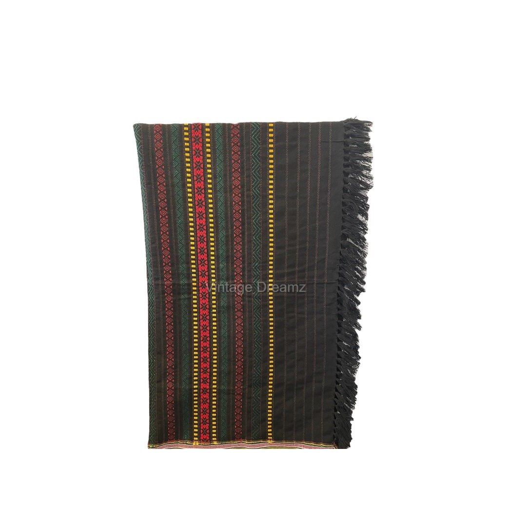 Thari Shawl with Embroidery, Sindhi Shawl, 2 Side Design Winter Shawl, Men & Women Shawl, Large Body Wraps ( L 228 × W 114 cm )