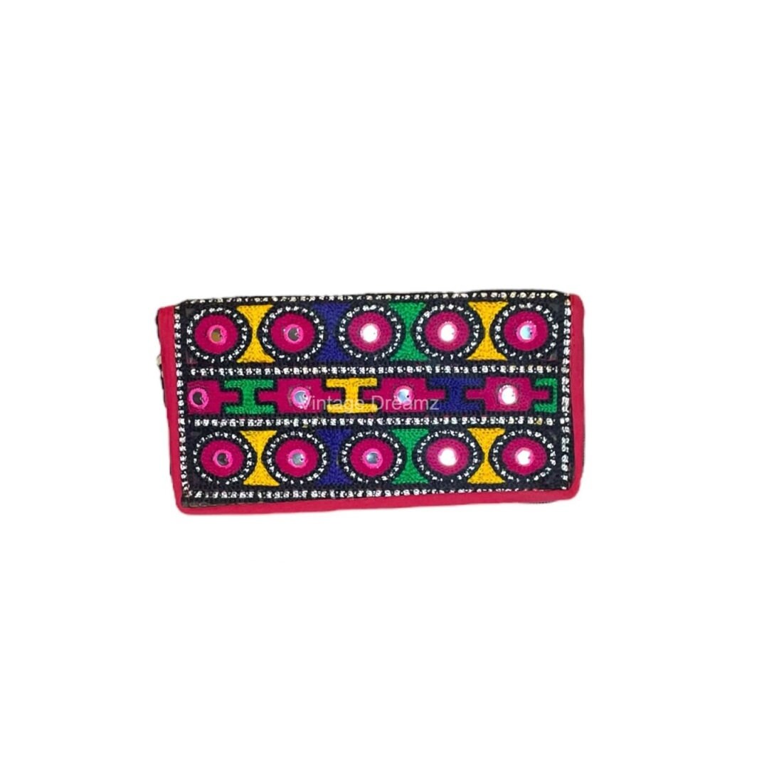 Embroidered Sling Versatile Clutch Bags for Women & Girls, Mobile Purse Wallet