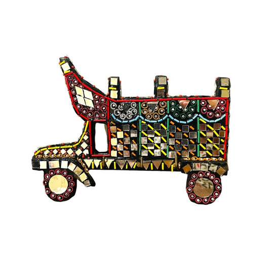 Pakistan Truck Art Handcrafted Traditional Keychain Holder (Mirror Work)