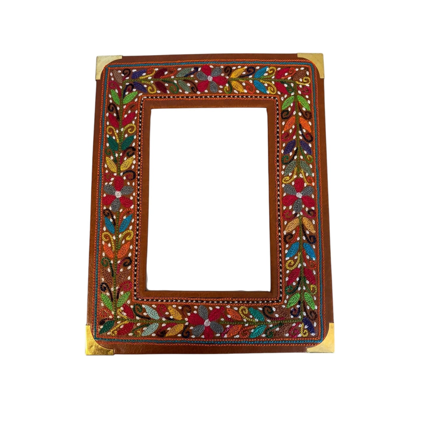Authentic Balochi Sindhi Handmade Embroidered Leather Jewellery Box, Photo Frame, Tissue Box Beautiful Souvenir from Pakistan