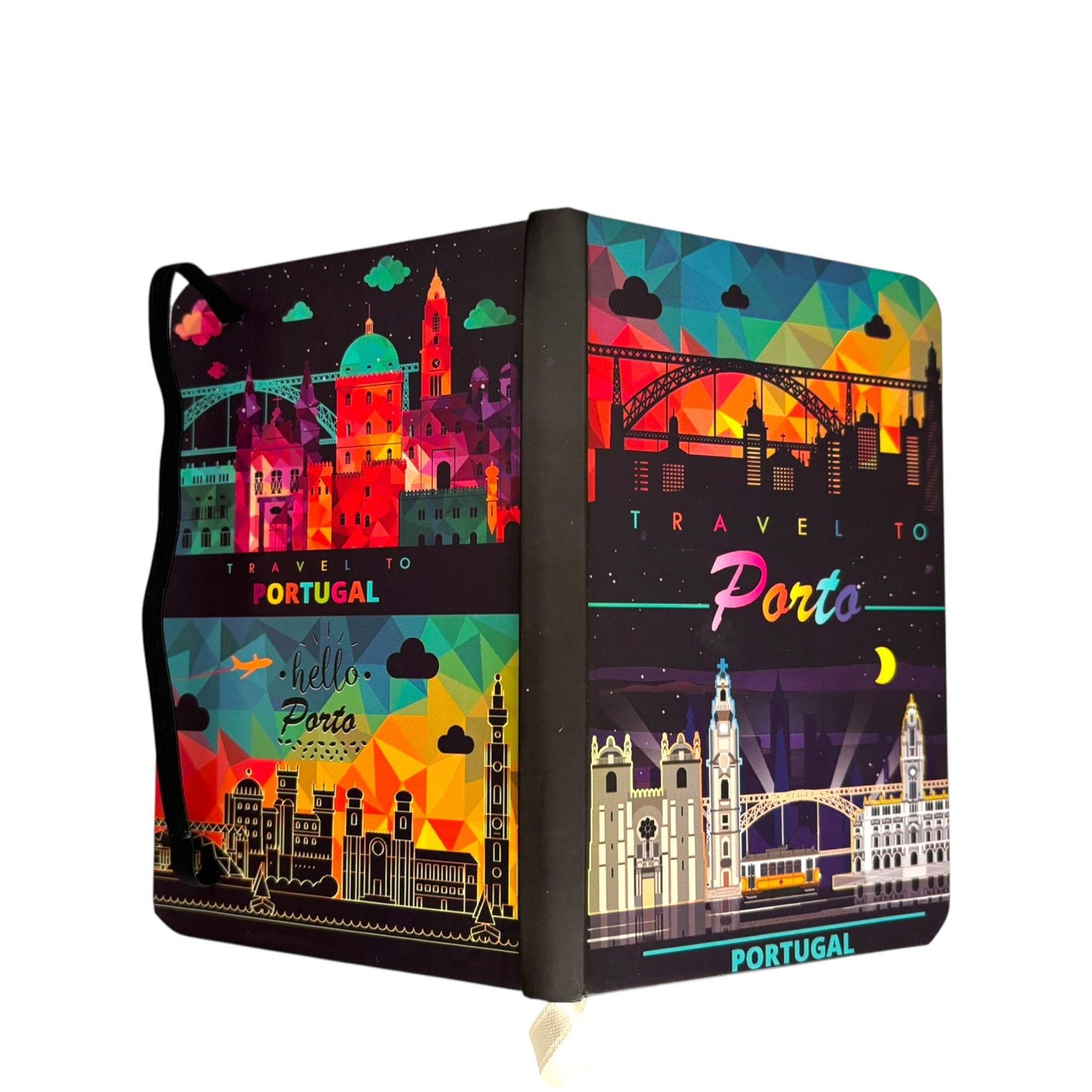 Porto Portugal Travel Pocket Notepad Diary with Azulejo & Multi Design Patterns Beautiful Tourist Souvenir from Portugal