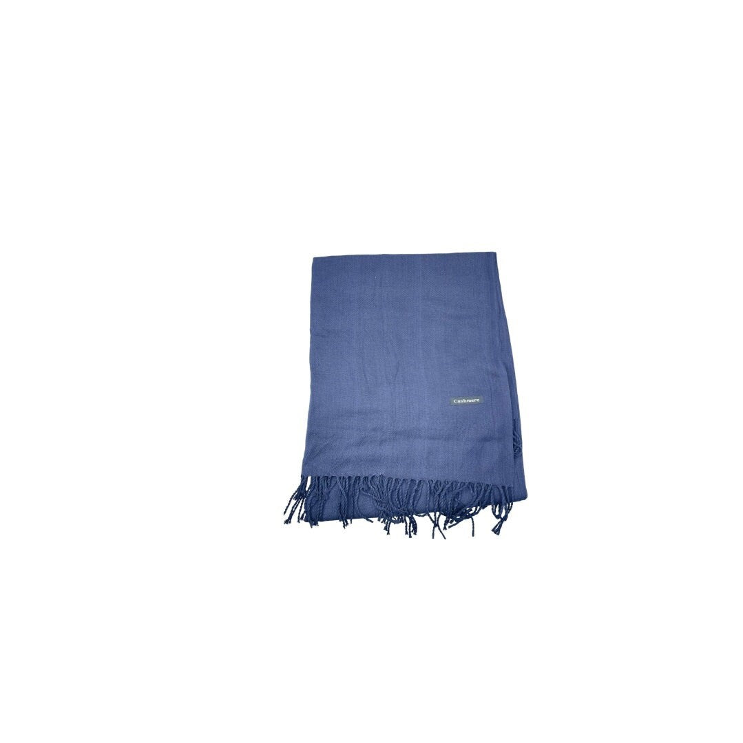 Cashmere Scarves and Shawls – Soft Scarves In Solid Plain Colors, Large Cashmere Scarf with Fringed Edges ( L 170 × W 68 cm)