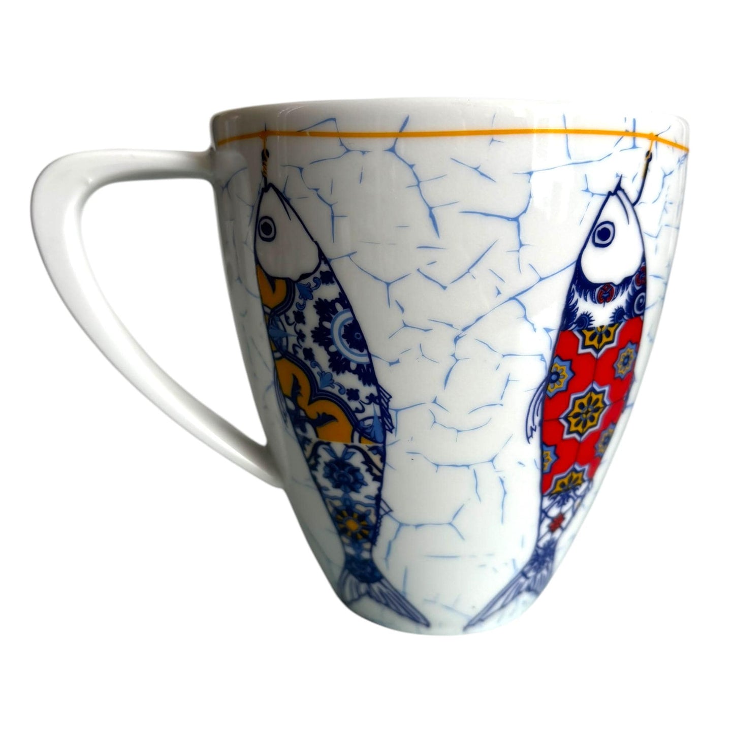 Portugal Azulejo Big Coffee Mug - Portugese Pottery Ceramic Mugs - Beautiful Tourist Gift from Portugal (480 ml)