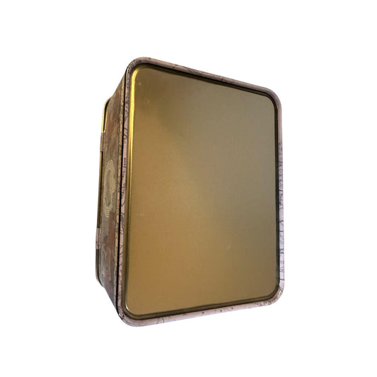 Ancient Historical Emperor Design Metal Tin Canister for Multi Purpose Storage - Beautiful Souvenir from Portugal