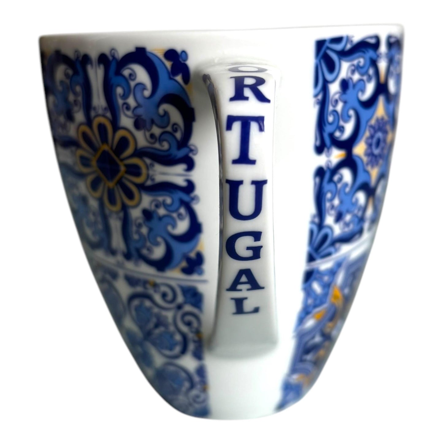 Portugal Azulejo Big Coffee Mug - Portugese Pottery Ceramic Mugs - Beautiful Tourist Gift from Portugal (480 ml)