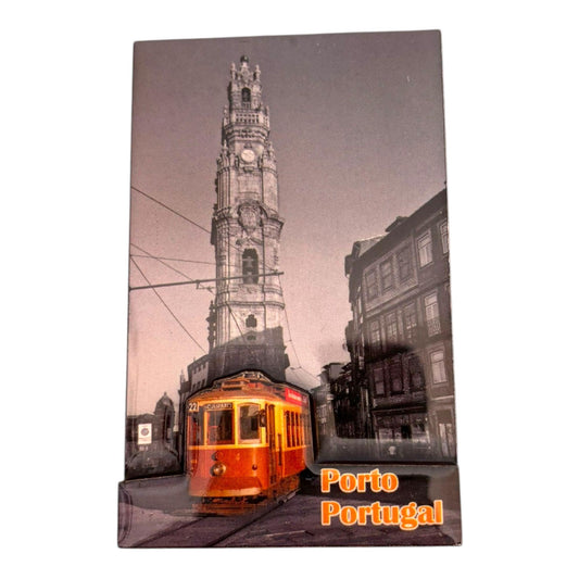 Portugal Acrylic 3D Fridge Magnet with Portugese Azul Symbols - Kitchen House Decoration - Beautiful Souvenir from Portugal