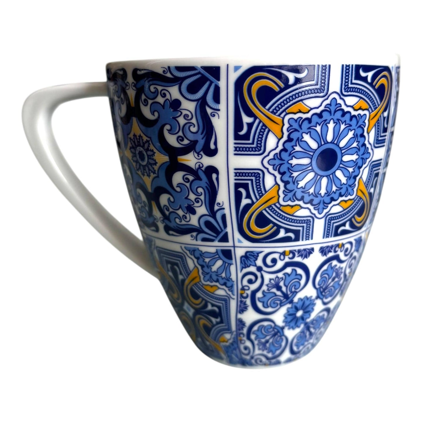 Portugal Azulejo Big Coffee Mug - Portugese Pottery Ceramic Mugs - Beautiful Tourist Gift from Portugal (480 ml)