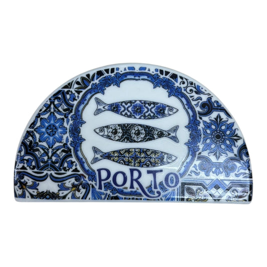 Portugal Azulejo Hand Painted Ceramic Napkin Holder Stand - Beautiful Gift Souvenir from Portugal