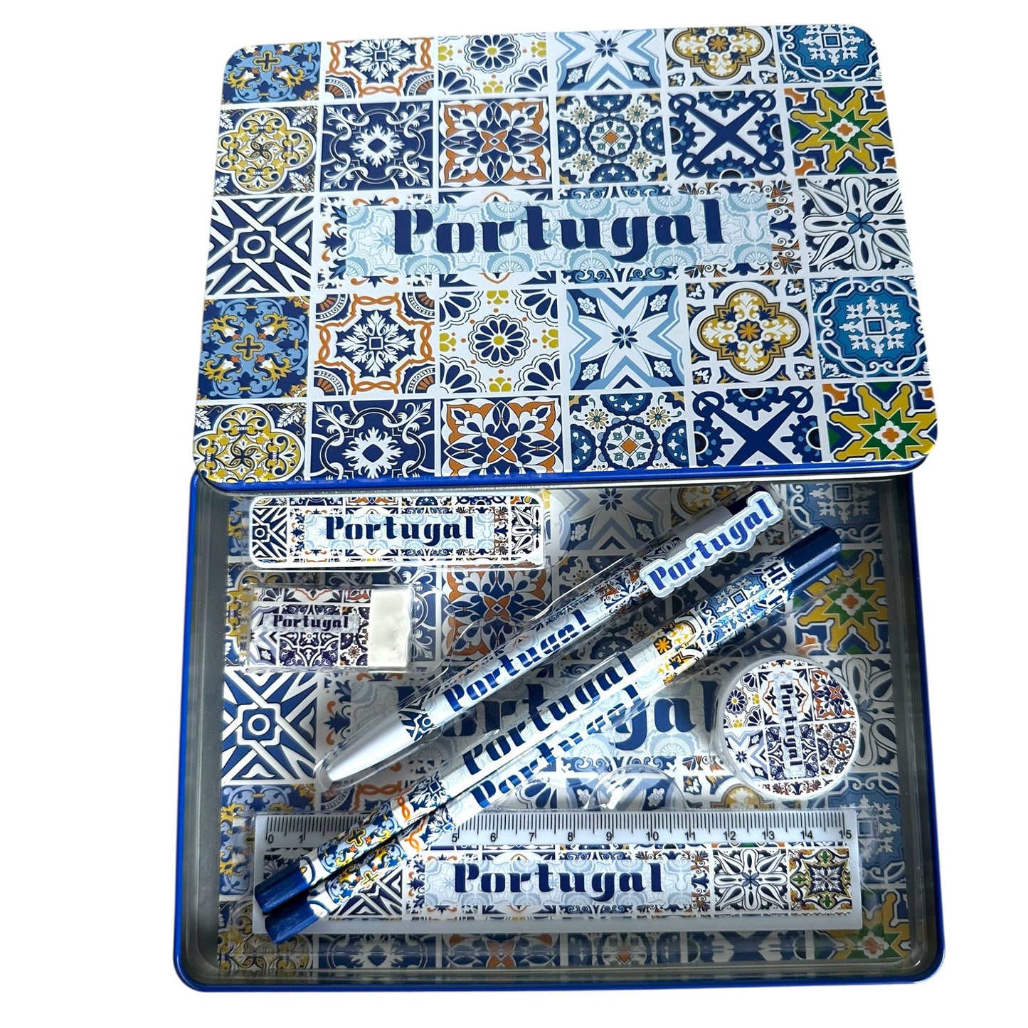 Portuguese Azulejo Pattern Geometery Box Set - Office & Back to School Supplies - Souvenir from Portugal