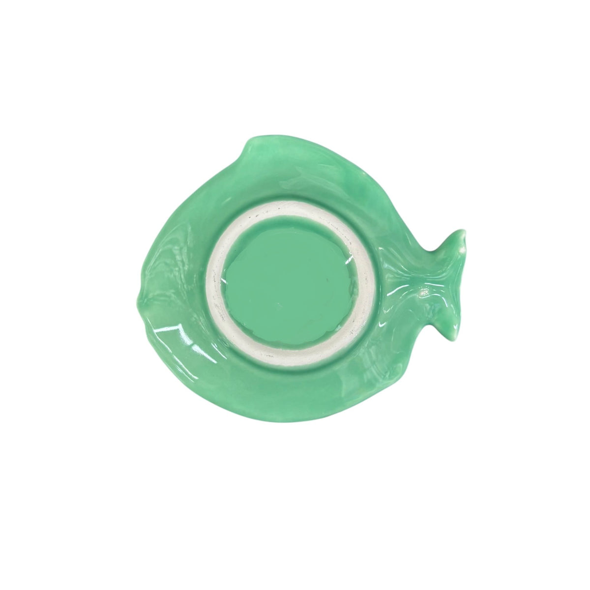 Handmade Ceramic Flounder Fish Shape Curved Tray